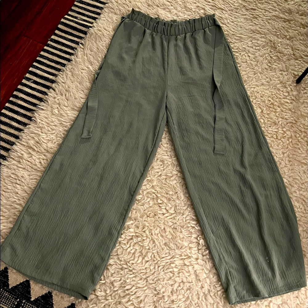 High waisted trousers